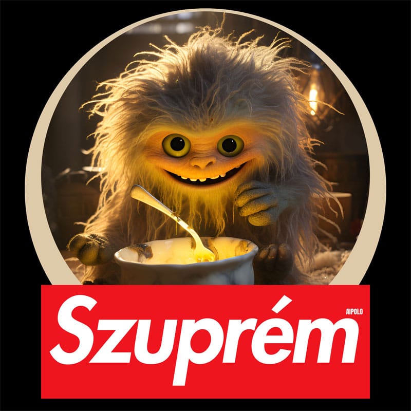 Szuprém - Vicces Supreme logo