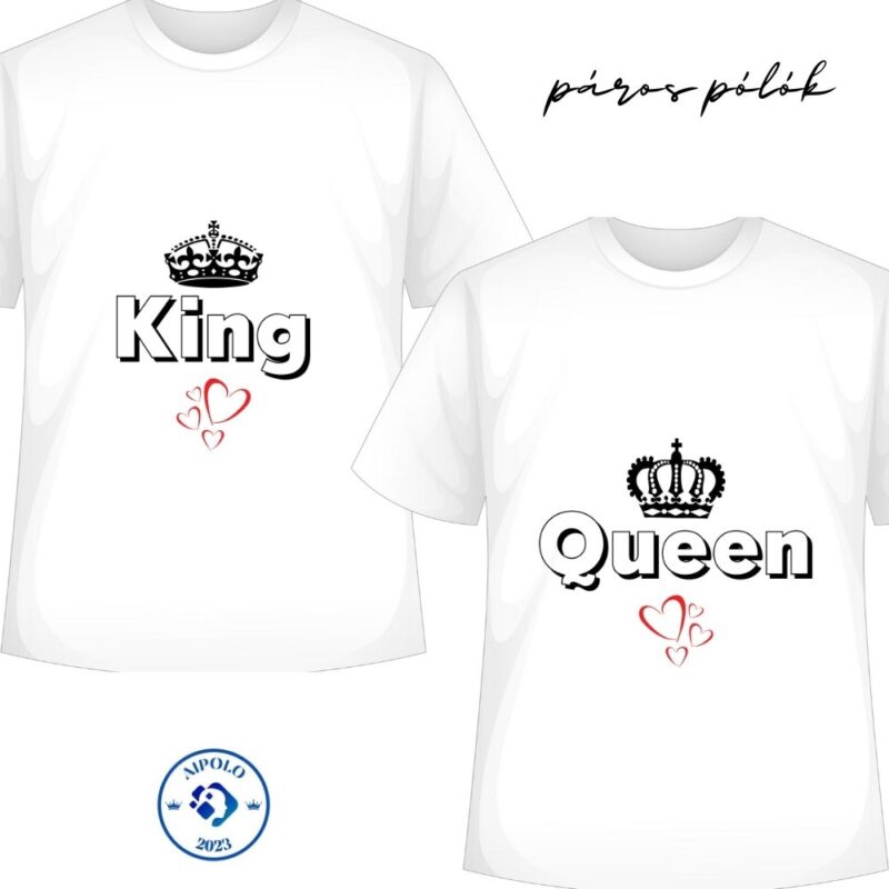 Queen / King páros póló