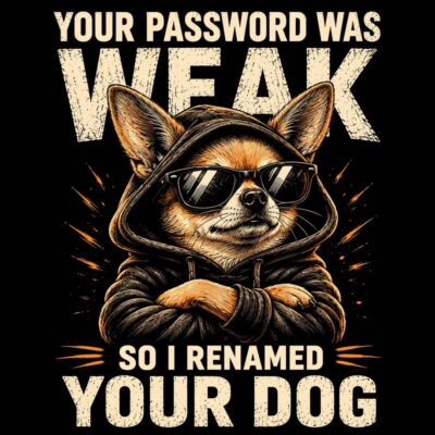Your password was weak