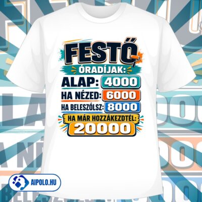 Festő óradíjak
